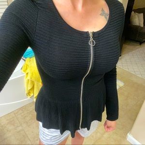 Peplum sweater